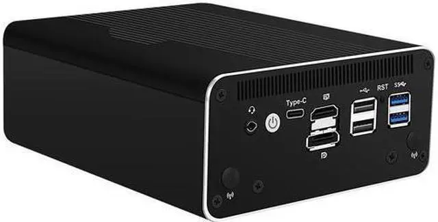 Alt view image 4 of 6 - HUNSN Micro Firewall Appliance, Mini PC, VPN, Router PC, Intel Core I3 1115G4, RJ52, 4 x 2.5GbE I226-V, HDMI, DP, Type-C for data/display, Console, Barebone, NO RAM, NO Storage, NO System