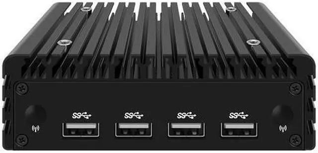 Alt view image 4 of 5 - HUNSN Micro Firewall Appliance, Mini PC, RJ56f, Intel Core I3 N305, VPN, Router PC, AES-NI, 2 x 226-V 2.5GbE LAN, 2 x HDMI2.0, 2 x USB3.2, 4 x USB2.0, Barebone, NO RAM, NO Storage, NO System