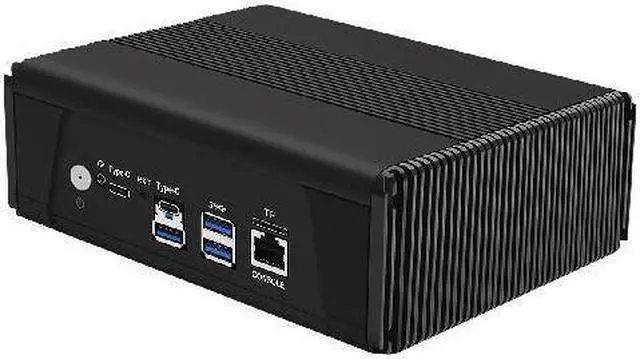 Alt view image 2 of 6 - HUNSN Micro Firewall Appliance, AMD Ryzen 7 7840HS, RJ11f, Mini PC, VPN, Router PC, 4 x 2.5GbE I226-V, Type-C USB4, Type-C 10G, TF, Console, HDMI, DP, Barebone, NO RAM, NO Storage, NO System