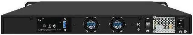 Alt view image 2 of 6 - HUNSN 1U Cabinet Firewall Appliance 10Gbe, Intel Core I7 9700, RJ60, PFsense, Mikrotik, OPNsense, VPN, Network Rackmount, 8 x Intel 2.5GbE I226-V, 2 x SFP+ 82599ES 10Gbe, 16G RAM, 512G SSD