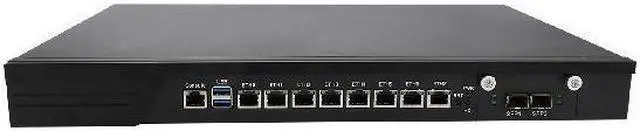 Alt view image 6 of 7 - HUNSN 1U Firewall Appliance with Redundancy Power Supply, Core I5 7500, RJ10k, Mikrotik, VPN, Network Rackmount, AES-NI, 8 x I211 LAN, 2 x SFP+ 10Gbe 82599ES, Barebone, NO RAM, NO Storage, NO System