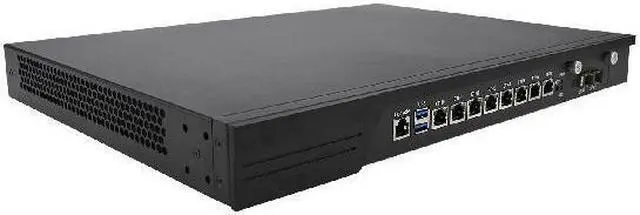 Alt view image 3 of 7 - HUNSN 1U Firewall Appliance with Redundancy Power Supply, Core I5 7500, RJ10k, Mikrotik, VPN, Network Rackmount, AES-NI, 8 x I211 LAN, 2 x SFP+ 10Gbe 82599ES, Barebone, NO RAM, NO Storage, NO System