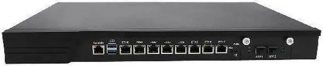Alt view image 4 of 7 - HUNSN 1U Firewall Appliance with Redundancy Power Supply, Core I5 7500, RJ10k, Mikrotik, VPN, Network Rackmount, AES-NI, 8 x I211 LAN, 2 x SFP+ 10Gbe 82599ES, Barebone, NO RAM, NO Storage, NO System