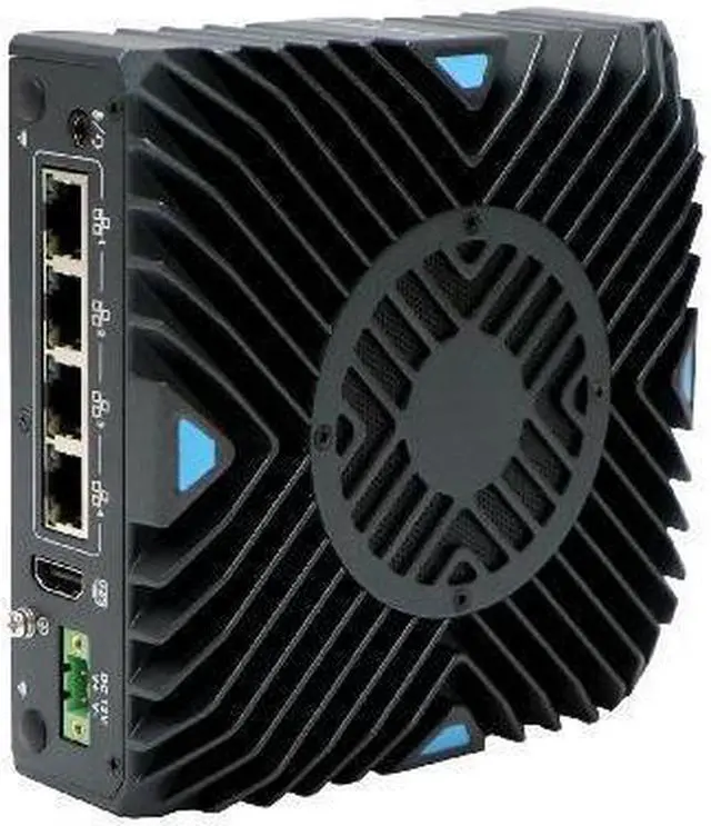 Alt view image 3 of 6 - HUNSN Side Mount Din Rail Micro Firewall Appliance, Mini PC, pFsense, Mikrotik, I3 10110U, RX19, OPNsense, VPN, Router PC, 4 x I210 I211, HDMI, TPM2.0, SIM Slot, 32G RAM, 512G SSD