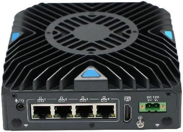 Alt view image 5 of 6 - HUNSN Side Mount Din Rail Micro Firewall Appliance, Mini PC, pFsense, Mikrotik, I3 10110U, RX19, OPNsense, VPN, Router PC, 4 x I210 I211, HDMI, TPM2.0, SIM Slot, 32G RAM, 512G SSD