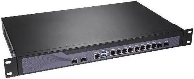 Alt view image 3 of 4 - HUNSN Firewall, VPN, 1U Rackmount, Mikrotik, I5 4210M, RS14, Pfsense, OPNsense, Network Appliance, AES-NI, 8 x I226-V 2.5Gbe, 4 x SFP+ 82599ES, COM, VGA, 4G RAM, 64G SSD
