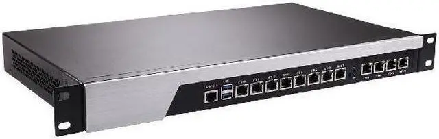 Alt view image 3 of 5 - HUNSN 1U Firewall Appliance, pFsense, I5 8400, RS45, Mikrotik, OPNsense, VPN, Network Rackmount, AES-NI, 8 x 2.5Gbe 226-V LAN, 4 x Gigabit LAN, Console, VGA, 16G RAM, 64G SSD