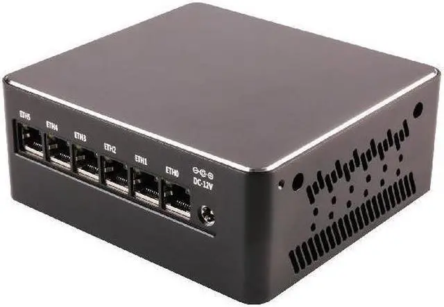 Alt view image 3 of 5 - HUNSN Micro Firewall Appliance, Mini PC, pFsense, I5 1155G7, RS54, Mikrotik, OPNsense, VPN, Router PC, 6 x 2.5GbE I226-V, DP, HDMI, RJ45 COM, With FAN, 16G RAM, 128G SSD