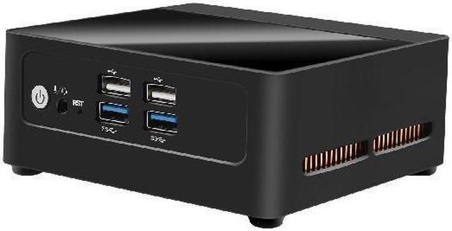 Alt view image 2 of 6 - HUNSN Mini PC, HTPC, Small Server, U300, BJ03, Desktop Computer, Windows 11 Pro or Linux Ubuntu, AX WiFi 6, BT5.2, 2 x HDMI, 2 x Type-C for DP USB3.2, 2 x LAN, Vesa Mount, 16G RAM 256G SSD