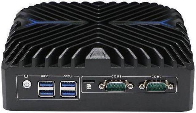 Main image of HUNSN Base Plate Din Rail Mini PC, Industrial PC, Core I5 1235U, BX10a, Windows 11 / Linux Ubuntu, TPM2.0, SIM Slot, 2 x COM, 2 x LAN, 2 x HDMI, WOL, PXE, Watchdog, 16G RAM, 128G SSD