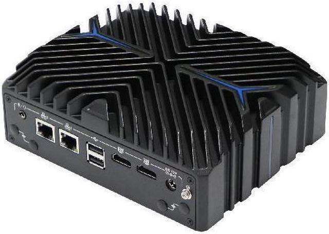 Alt view image 4 of 5 - HUNSN Base Plate Din Rail Mini PC, Industrial PC, Core I5 1235U, BX10a, Windows 11 / Linux Ubuntu, TPM2.0, SIM Slot, 2 x COM, 2 x LAN, 2 x HDMI, WOL, PXE, Watchdog, 16G RAM, 128G SSD
