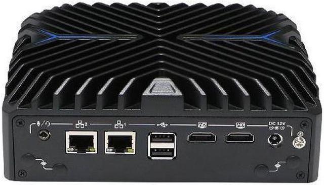 Alt view image 2 of 5 - HUNSN Base Plate Din Rail Mini PC, Industrial PC, Core I5 1235U, BX10a, Windows 11 / Linux Ubuntu, TPM2.0, SIM Slot, 2 x COM, 2 x LAN, 2 x HDMI, WOL, PXE, Watchdog, 16G RAM, 128G SSD