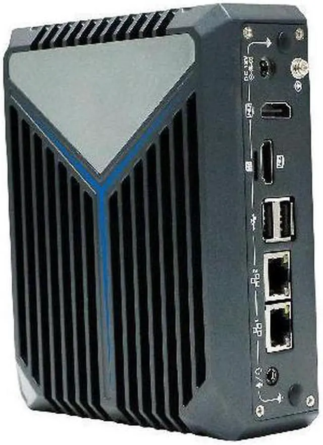 Alt view image 4 of 7 - HUNSN Fanless Mini PC, Desktop Computer, HTPC, Kodi Nano Box, N100, BX11, Windows 11 or Linux Ubuntu, WiFi6, BT 5.2, TPM, 2 x COM, 2 x LAN, SIM Slot, 2 x HDMI, Vesa Mount, 16G RAM, 256G SSD