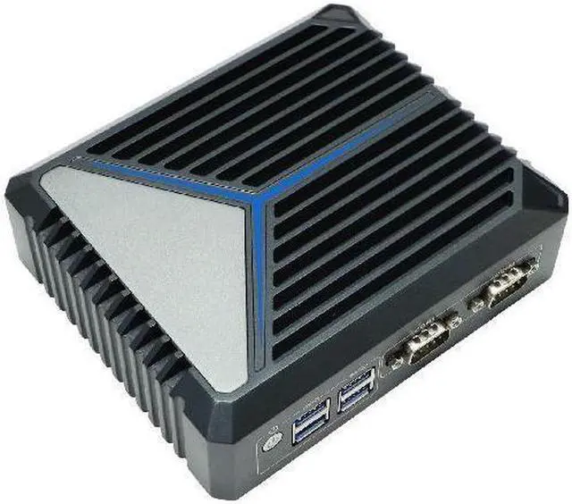 Alt view image 6 of 7 - HUNSN Fanless Mini PC, Desktop Computer, HTPC, Kodi Nano Box, N100, BX11, Windows 11 or Linux Ubuntu, WiFi6, BT 5.2, TPM, 2 x COM, 2 x LAN, SIM Slot, 2 x HDMI, Vesa Mount, 16G RAM, 256G SSD