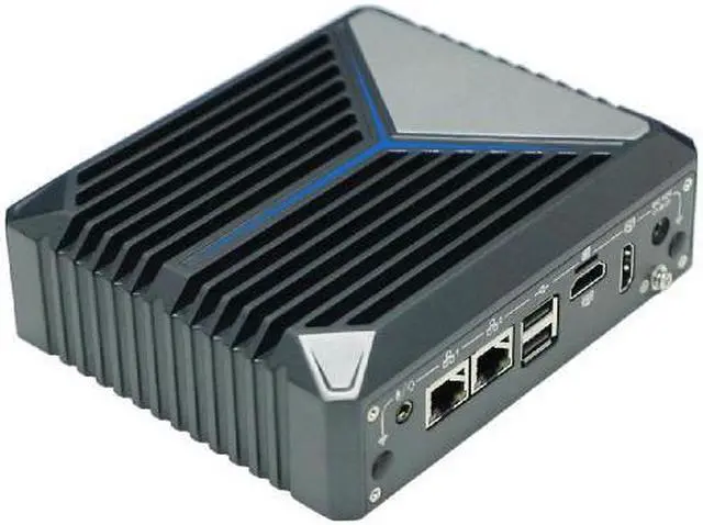 Alt view image 7 of 7 - HUNSN Fanless Mini PC, Desktop Computer, HTPC, Kodi Nano Box, N100, BX11, Windows 11 or Linux Ubuntu, WiFi6, BT 5.2, TPM, 2 x COM, 2 x LAN, SIM Slot, 2 x HDMI, Vesa Mount, 16G RAM, 256G SSD