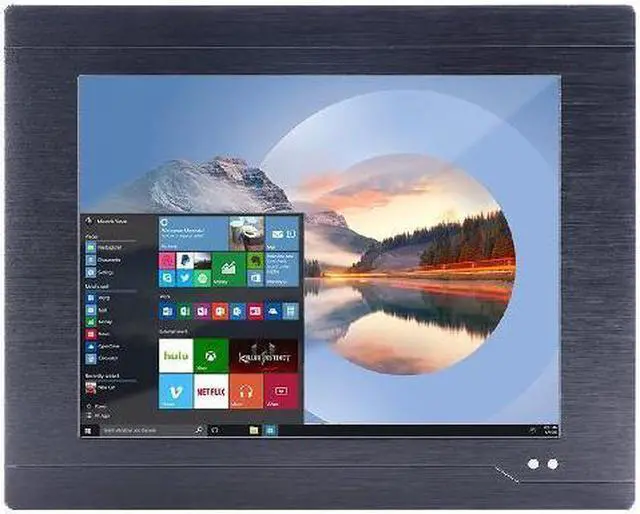 Alt view image 2 of 5 - IP68 Full Waterproof 12.1 Inch Industrial All In One Panel PC, Resistive Touch Screen, J1900, HUNSN PW18, Windows 11 / Linux Ubuntu, 2 x RS232, RS485, 2 x LAN, 3 x USB, 12-24V DC, 4G RAM, 128G SSD