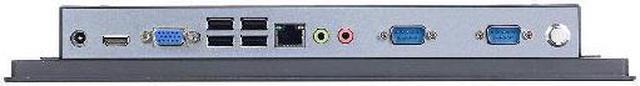 Alt view image 4 of 4 - 14" TFT LED IP65 Industrial Panel PC, 10-point Projected Capacitive Touch Screen, 4th Core I3, HUNSN PW09, Windows 11 Pro or Linux Ubuntu, VGA, HDMI, LAN, 2 x COM, 8G RAM, 512G SSD, 1TB HDD
