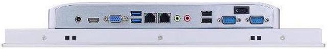 Alt view image 4 of 5 - 15.6" TFT LED IP65 Industrial Panel PC, 10-point Projected Capacitive Touch Screen, I7 6500U, HUNSN PW26, Windows 11 or Linux Ubuntu, VGA, HDMI, 2 x LAN, 2 x COM, 8G RAM, 128G SSD