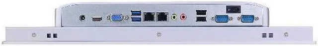Alt view image 4 of 5 - 17" TFT LED Industrial Panel PC, High Temperature 5-wire Resistive Touch Screen, Core I5 1135G7, HUNSN PW27, Windows 11 or Linux Ubuntu, VGA, HDMI, 2 x LAN, 2 x COM, 64G RAM, 1TB SSD