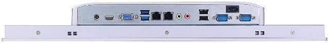 Alt view image 4 of 5 - 19" TFT LED IP65 Industrial Panel PC, 10-point Projected Capacitive Touch Screen, Core I5 8265U, HUNSN PW29B, Windows 11 or Linux Ubuntu, VGA, HDMI, 2 x LAN, 2 x COM, 8G RAM, 128G SSD