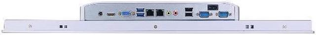 Alt view image 4 of 5 - 21.5" TFT LED IP65 Industrial Panel PC, 10-point Projected Capacitive Touch Screen, 6th Core I5, HUNSN PW30, Windows 11 or Linux Ubuntu, VGA, HDMI, 2 x LAN, 2 x COM, 16G RAM, 128G SSD