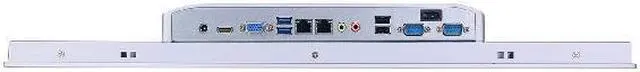 Alt view image 4 of 5 - 21.5" TFT LED IP65 Industrial Panel PC, 10-point Projected Capacitive Touch Screen, I7 6500U, HUNSN PW30, Windows 11 or Linux Ubuntu, VGA, HDMI, 2 x LAN, 2 x COM, 8G RAM, 128G SSD