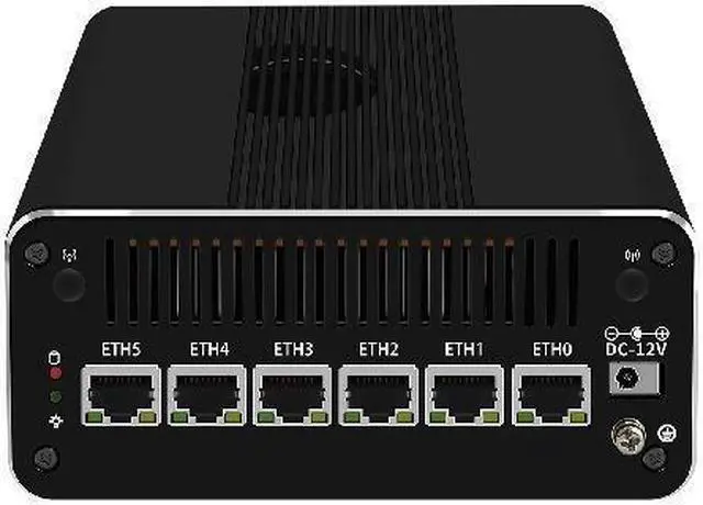 Alt view image 3 of 7 - HUNSN Micro Firewall Appliance, Mini PC, pFsense, I3 1315U, RJ24, Mikrotik, OPNsense, VPN, Router PC, 6 x 2.5GbE I226-V, HDMI, DP, USB3.2, Type-C, TF, With Fan, 32G RAM, 128G SSD