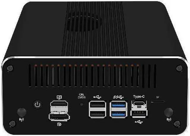 Alt view image 4 of 7 - HUNSN Micro Firewall Appliance, Mini PC, pFsense, I3 1315U, RJ24, Mikrotik, OPNsense, VPN, Router PC, 6 x 2.5GbE I226-V, HDMI, DP, USB3.2, Type-C, TF, With Fan, 32G RAM, 128G SSD