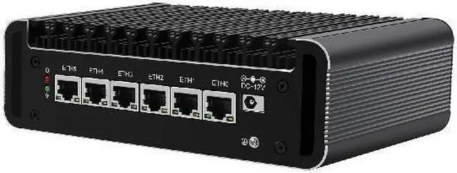 Alt view image 3 of 7 - HUNSN Micro Firewall Appliance, Mini PC, pFsense, 6 Cores I3 1215U, RJ24, Mikrotik, OPNsense, VPN, Router PC, 6 x 2.5GbE I226-V, HDMI, DP, USB3.2, Type-C, TF, 0 RAM, 0 Storage, Barebone No System