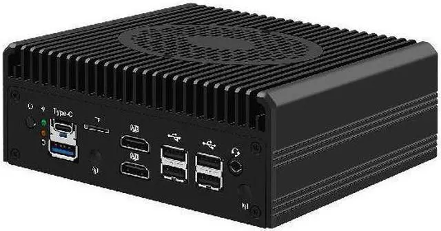 Alt view image 2 of 7 - HUNSN Firewall Appliance, Mini PC, pFsense, N100, RJ63, Mikrotik, OPNsense, VPN, Router PC, 2 x 226-V LAN, 2 x SFP+, 2 x HDMI, TF, Type-C, Phoenix Terminal, 0 RAM, 0 Storage, Barebone No System