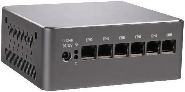 Alt view image 3 of 4 - HUNSN Micro Firewall Appliance, Mini PC, pFsense, Mikrotik, Core I5 1240P, RS54, OPNsense, VPN, Router PC, 6 x 2.5GbE I226-V, DP, HDMI, RJ45 COM, With FAN, 0 RAM, 0 Storage, Barebone No System