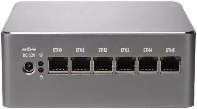 Main image of HUNSN Micro Firewall Appliance, Mini PC, pFsense, Mikrotik, Core I5 1240P, RS54, OPNsense, VPN, Router PC, 6 x 2.5GbE I226-V, DP, HDMI, RJ45 COM, With FAN, 0 RAM, 0 Storage, Barebone No System