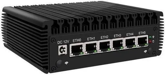 Alt view image 3 of 4 - HUNSN Micro Firewall Appliance, Mini PC, PFSense, I5 1135G7, RJ07, Mikrotik, OPNsense, VPN, Router PC, AES-NI, 6 x 2.5GbE I225-V LAN, COM, HDMI, 4 x USB3.0, 4G RAM, 64G SSD
