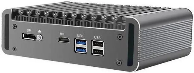 Alt view image 4 of 5 - HUNSN Micro Firewall Appliance, Mini PC, pFsense Plus, Celeron N5105, RJ05, Mikrotik, OPNsense, VPN, Router PC, AES-NI, 6 x 2.5GbE I226-V, DP, HDMI, SIM Slot, 4G RAM, 64G SSD