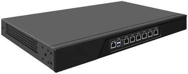 Alt view image 3 of 5 - HUNSN 1U Firewall Hardware Network Security Appliance, pFSense, Mikrotik, Celeron J6412, RJ08, OPNsense, VPN, Router PC, AES-NI, 6 x 2.5GbE I226-V, Console, VGA, 8G RAM, 128G SSD
