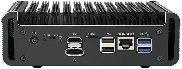 Alt view image 2 of 3 - HUNSN Micro Firewall Appliance, Mini PC, pFSense, Mikrotik, J6413, RJ14, OPNsense, VPN, Router PC, AES-NI, 6 x 2.5GbE I226-V, Console, HDMI, DP, SIM Slot, 8G RAM, 128G SSD