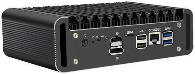 Alt view image 3 of 3 - HUNSN Micro Firewall Appliance, Mini PC, pFSense, Mikrotik, J6413, RJ14, OPNsense, VPN, Router PC, AES-NI, 6 x 2.5GbE I226-V, Console, HDMI, DP, SIM Slot, 8G RAM, 128G SSD