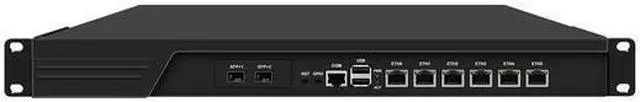 Main image of HUNSN 1U Firewall Appliance 10GbE, PFSense, Mikrotik,2th Gen I3 2328M, 2350M, 2370M, RJ16, OPNsense, VPN,  6 x 2.5GbE I226-V, 2 x SFP+ 82599ES 10GbE, 0 RAM, 0 Storage, Barebone No System