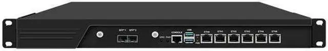 Main image of HUNSN 1U Firewall Appliance 10GB, PFSense, Mikrotik, Core I5 12400, RJ16, OPNsense, VPN, Network Rackmount, H61 / B660, 6 x 2.5GbE I226-V, 2 x SFP+ 82599ES, 0 RAM, 0 Storage, Barebone No System
