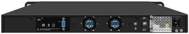 Alt view image 2 of 4 - HUNSN Firewall Hardware, VPN, 19 Inch 1U Rackmount Appliance, PFSense, B75 with I7 3770, RJ18, OPNsense, Untangle, 6 x 1GbE LAN, 2 x SFP+ 82599ES 10GbE, Bypass, 16G RAM, 512G SSD