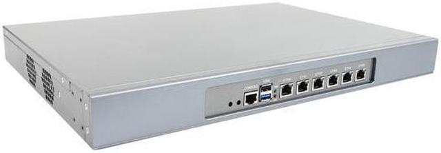 Alt view image 3 of 4 - HUNSN 1U Firewall Appliance with Redundancy Power Supply, Rack Mount, Celeron J6413, RJ29, PFSense, Mikrotik, OPNsense, VPN, 6 x 2.5GbE I226 LAN, 2 x AC Socket, 8G RAM, 128G SSD
