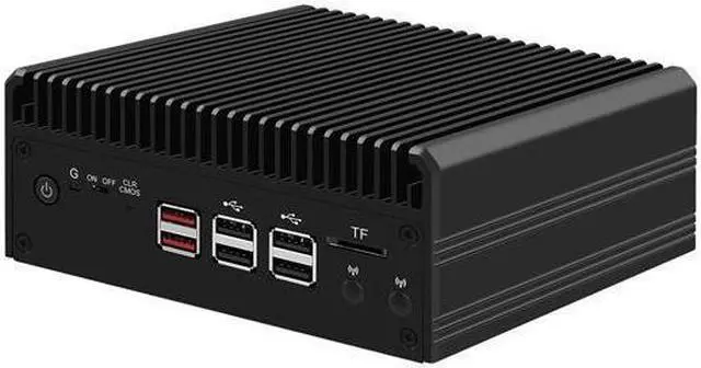 Alt view image 4 of 6 - HUNSN Micro Firewall Appliance, Mini PC, PFSense, Mikrotik, Alder Lake-N N200, RJ35, OPNsense, VPN, Router PC, GPIO, HDMI, DP, 4 x 2.5GbE I226-V LAN, 8 x USB, 0 RAM, 0 Storage, Barebone No System