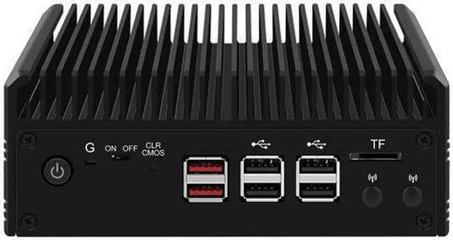 Alt view image 2 of 6 - HUNSN Micro Firewall Appliance, Mini PC, PFSense, Mikrotik, Alder Lake-N N200, RJ35, OPNsense, VPN, Router PC, GPIO, HDMI, DP, 4 x 2.5GbE I226-V LAN, 8 x USB, 0 RAM, 0 Storage, Barebone No System