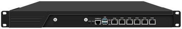 Main image of HUNSN 1U Firewall Appliance, Network Rackmount Security Hardware, PFSense, Core I5 12400, RJ65, Mikrotik, OPNsense, VPN, H61 / B660, 6 x 2.5GbE I226-V, 16G RAM, 64G SSD