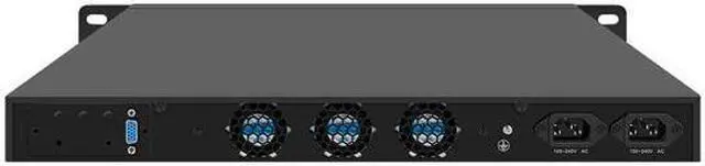 Alt view image 2 of 5 - HUNSN 1U Rack Firewall Appliance with Redundancy Power Supply, PFSense, I5 14400, RJ65, Mikrotik, OPNsense, VPN, 6 x 2.5GbE LAN, Support 19-24V DC, Dual Power, 0 RAM, 0 Storage, Barebone No System