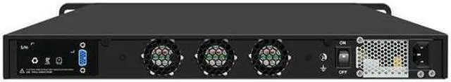 Alt view image 2 of 3 - HUNSN 1U Rackable Cabinet Firewall Appliance, PFSense, Mikrotik, Xeon E 2124G, RJ67, OPNsense, VPN, Router PC, C246, 8 x 2.5GbE 226-V LAN, Console, GPIO, 4G RAM, 32G SSD