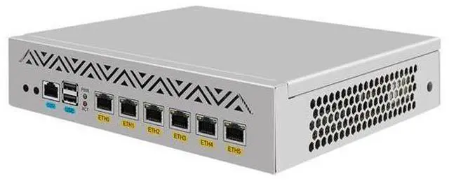 Main image of HUNSN 9 Inches Desktop Firewall Hardware Appliance, PFSense, Untangle, Atom D525, RJ64, Mikrotik, OPNsense, VPN, Router PC, 6 x 82583V 82574L, Console, VGA, 4G RAM, 128G SSD