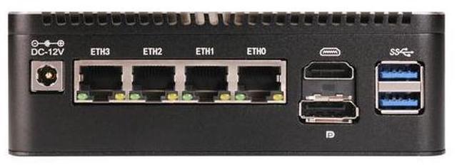Alt view image 6 of 7 - HUNSN Micro Firewall Appliance, Mini PC, PFSense, Mikrotik, N100, RS34, OPNsense, VPN, Router PC, 4 x 2.5GbE I226-V LAN, HDMI, DP, SIM Slot, Console, Type-C, 16G RAM, 128G SSD