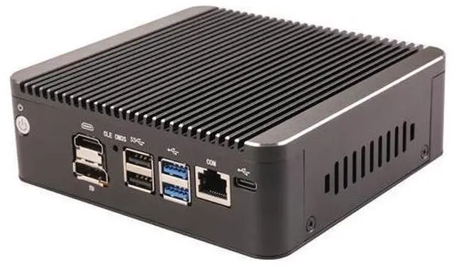 Alt view image 4 of 5 - HUNSN Micro Firewall Appliance, Mini PC, PFSense, Mikrotik, Celeron 6305, RS55, OPNsense, VPN, Router PC, 6 x 2.5GbE I226-V, COM, HDMI, DP, Type-C, 0 RAM, 0 Storage, Barebone No System