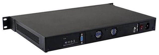 Alt view image 2 of 3 - 1U Rackmount Firewall Hardware, Pfsense, Mikrotik, Atom D525, RS02, VPN, Network Security Appliance, Router PC, 4 x Gigabit LAN/2USB/COM/VGA/Fan,(2G RAM/32G SSD)